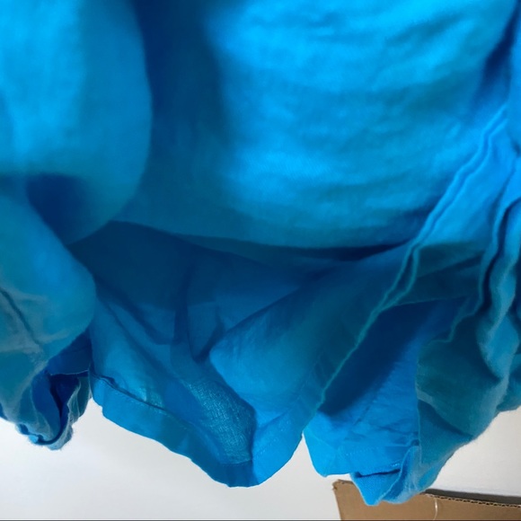 J. Crew pull on blue linen skirt XL - Picture 6 of 9
